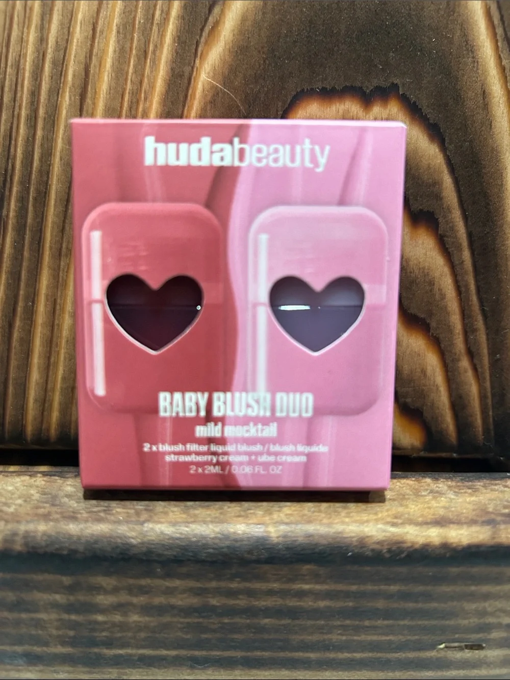 HUDA BEAUTY Baby Blush Duo — Red & Pink Liquid Blush Set